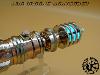 STAR WARS - SABRE LASER LEIA ORGANA AVEC MALLETTE ALUMINIUM & LAME SUPPLÉMENTAIRE DE RECHANGE (PRACTICAL - LAME AMOVIBLE - COULEUR DE LAME INTERCHANGEABLE - EFFETS SONORES & LUMIERES MULTIPLES)