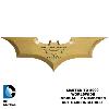 BATMAN, THE DARK NIGHT TRILOGY - BATARANG OFFICIEL LIMITED EDITION NUMEROTE TOUT METAL DORE (ECHELLE 1/1 - DC COMICS - WARNER BROS. ENTERTAINMENT)