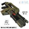  ALIENS - RIPLEY CUSTOM PULSE RIFLE M41A1 TOUT AUTOMATIQUE AVEC COMPTEUR A LED (ORIGINAL OLIVE GREEN VERSION - AIRSOFT SNOW WOLF)