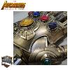 AVENGERS : INFINITY WAR - REPLIQUE GANTELET THANOS TOUT METAL AVEC LEDS + SUPPORT DELUXE (REPRODUCTION ART REPLICAS)