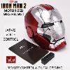 IRON MAN 2 - CASQUE INTEGRAL MARK V OUVERTURE MOTORISEE, SON & LEDS, AVEC COMMANDE VOCALE "JARVIS" + COMMANDE DIGITALE + TELECOMMANDE (REPRODUCTION AUTOKING)