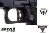 JOHN WICK 4 - PISTOLET PIT VIPER LICENCE OFFICIELLE TARAN TACTICAL INNOVATIONS TOUT METAL (VERSION CULASSE & PIECES USINES CNC ALUMINIUM - LICENSED TTI / ARMY ARMAMENT)