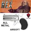 JONAH HEX - PISTOLET DERRINGER TURNBULL TOUT METAL CHROMÉ (MAXTACT AIRSOFT)