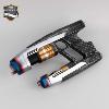GARDIENS DE LA GALAXIE (LES) - REPLIQUES DES 2 BLASTERS DE STAR LORD (REPRODUCTION ART REPLICAS - LOT DE 2 BLASTERS)