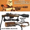  STAR WARS - STORMTROOPER SHOCK BLASTER CA-87 TOUT METAL "PATINEE" & BOIS VERITABLE AVEC MUSETTE A MUNITION EN CUIR (VERSION AIRSOFT RWA - PROTOTYPE PIECE UNIQUE)