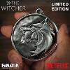 THE WITCHER (SERIE) - PENDENTIF MEDAILLON OFFICIEL TOUT METAL ECHELLE 1/1 NUMEROTÉE LIMITED EDITION AVEC SUPPORT (NETFLIX - FANATTIK)