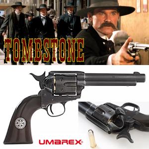 TOMBSTONE - COLT WYATT EARP SAA 45 PEACEMAKER OFFICIEL TOUT METAL FINITION ANTIQUE (VERSION AIRSOFT UMAREX WESTERN LEGENDS)