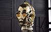 STAR WARS - DROID TÊTE C-3PO OFFICIELLE ECHELLE 1/1 AVEC ECLAIRAGE & SONS ORIGINAUX (LICENCE LUCASFILM™ LTD. & DISNEY)