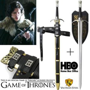 GAME OF THRONES - LONGCLAW, EPEE ET FOURREAU DE JON SNOW OFFICIELS LIMITED EDITION