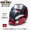 IRON MAN 2 - CASQUE INTEGRAL MARK V OUVERTURE MOTORISEE, SON & LEDS, AVEC COMMANDE VOCALE "JARVIS" + COMMANDE DIGITALE + TELECOMMANDE (REPRODUCTION AUTOKING)