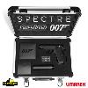 JAMES BOND : SPECTRE - PISTOLET WALTHER PPK/S TOUT METAL AVEC SILENCIEUX + BAGUE ARGENT MASSIF PLAQUÉ OR 18K "BLOFELD N° 1 ORGANIZATION" OFFICIELS + MALLETTE + ECRIN (FACTORY ENTERTAINMENT - UMAREX)
