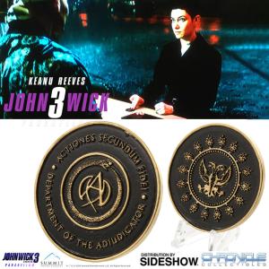 JOHN WICK 3 : PARABELLUM - MEDAILLON ADJUDICATOR OFFICIEL (CHRONICLES COLLECTIBLES - SIDESHOW)