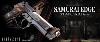 RESIDENT EVIL 4 (BIOHAZARD) - PISTOLET LEON SCOTT KENNEDY OFFICIEL S.T.A.R.S. AVEC RETOUR DE CULASSE (SOUS LICENCE CAPCOM - SAMURAI EDGE STAND. MOD. - MARUI )
