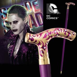 SUICIDE SQUAD - JOKER CANNE OFFICIELLE EN METAL & BOIS VERITABLE (DC COMICS - THE NOBLE COLLECTION)