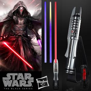 STAR WARS - SABRE LASER DARK REVAN FX ELITE AVEC LAME AMOVIBLE (2 COULEURS) ET CRYSTAL AMOVIBLE (HASBRO - THE BLACK SERIES)