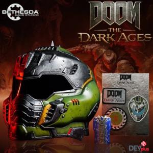 DOOM, THE DARK AGES - CASQUE DOOM SLAYER OFFICIEL ECHELLE 1/1 PROP REPLICA AVEC LEDS (BETHESDA GAME STUDIOS - DEV PLUS)
