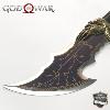 GOD OF WAR 2 - REPLIQUES 2 LAMES DU CHAOS DE KRATOS AVEC SUPPORT BOIS (BLADES OF CHAOS - REPRODUCTION ART REPLICAS)