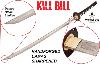 KILL BILL - THE BRIDE (LA MARIEE) KATANA : PACK SABRE "LAME DAMAS" FORGE MAIN LIMITED EDITION (KATANA PRACTICAL AVEC GRAVURE - REPRODUCTION ART REPLICAS / WINDLASS STEELCRAFTS)