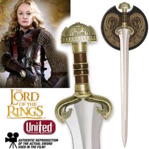 LOTR (LE SEIGNEUR DES ANNEAUX) - EPEE EOWYN OFFICIELLE AVEC SUPPORT BOIS (UNITED CUTLERY BRANDS)