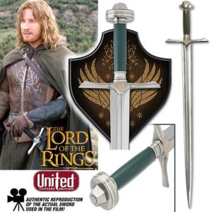 LOTR (LE SEIGNEUR DES ANNEAUX) - FARAMIR EPEE OFFICIELLE AVEC SUPPORT BOIS (UNITED CUTLERY BRANDS)