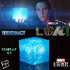 LOKI (SERIE) - TESSERACT OFFICIEL ECHELLE 1/1 AVEC ECLAIRAGE LED + FIGURINE (HASBRO - MARVEL LEGENDS)