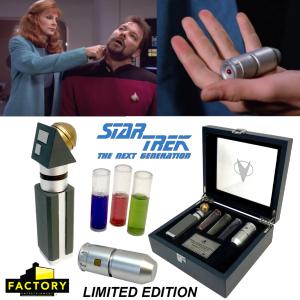 STAR TREK : THE NEXT GENERATION - TNG MEDICAL SET PROP REPLICA OFFICIEL LIMITED EDITION AVEC HYPOSPRAY & HAND SCANNER (FACTORY ENTERTAINMENT)