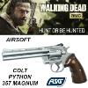 WALKING DEAD (THE) - REPLIQUE RICK GRIMES REVOLVER COLT PYTHON 357 MAGNUM PVC CHROME (REPRODUCTION VERSION AIRSOFT ASG)