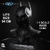 BATMAN : THE DARK KNIGHT TRILOGY - MASQUE OFFICIEL ECHELLE 1/1 54 CM DC DIRECT (MASK COWL - DC COMICS - McFARLANE)