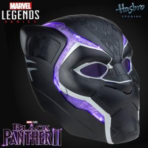 BLACK PANTHER II : WAKANDA FOR EVER - CASQUE INTEGRAL ELECTRONIQUE OFFICIEL AVEC ECLAIRAGE (HASBRO - MARVEL LEGENDS)