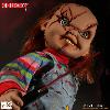 CHUCKY  (BRIDE OF) - AUTHENTIC MOVIE PROP REPLICA TAILLE 1/1 OFFICIELLE (PUPPET - DESIGNER SERIES SCARRED - MEZCO)