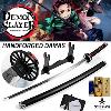 DEMON SLAYER: KIMETSU NO YAIBA - REPLIQUE SABRE KATANA TANJIRO KAMADO LAME "DAMAS" FORGE MAIN LIMITED EDITION (FOURREAU ENDOMMAGÉ - REPRODUCTION ART REPLICAS / WINDLASS STEELCRAFTS)