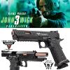 JOHN WICK 3 : PARABELLUM - PISTOLET COMBAT MASTER LICENCE OFFICIELLE TARAN TACTICAL INNOVATIONS TOUT METAL AVEC RETOUR DE CULASSE (LICENSED TTI / ARMY ARMAMENT)
