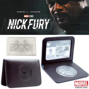 NICK FURY (SERIE) - BADGE OFFICIEL AGENT DU S.H.I.E.L.D. REPLICA SET (MARVEL ™ - SALESONE)