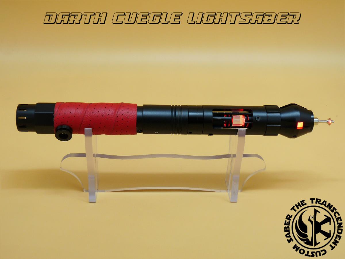 STAR WARS - SABRE LASER DARK CUEGLE AVEC CRYSTAL & MALLETTE ALUMINIUM  (PRACTICAL - LAME AMOVIBLE - COULEUR DE