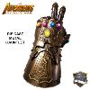 AVENGERS : INFINITY WAR - REPLIQUE GANTELET THANOS TOUT METAL AVEC LEDS + SUPPORT DELUXE (REPRODUCTION ART REPLICAS)