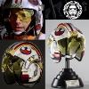 STAR WARS - CASQUE MOULAGE D'ORIGINE LUKE SKYWALKER OFFICIEL SIGNATURE EDITION AVEC SUPPORT DELUXE