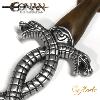 CONAN - DAGUE SERPENT OFFICIELLE MARTO LIMITED EDITION NUMEROTEE AVEC UNE "POINTE CASSEE VENDUE DANS L'ETAT" ! ("THULSA DOOM DAGGER" - SOUS LICENCE MARTO/20TH CENTURY FOX)