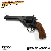 INDIANA JONES - REVOLVER WEBLEY MARK VI TOUT METAL & CROSSE BOIS VERITABLE (FCW AIRSOFT)