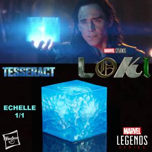 LOKI (SERIE) - TESSERACT OFFICIEL ECHELLE 1/1 AVEC ECLAIRAGE LED + FIGURINE (HASBRO - MARVEL LEGENDS)