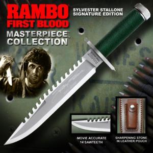  RAMBO I, FIRST BLOOD - POIGNARD OFFICIEL SIGNATURE EDITION MASTERPIECE COLLECTION (MASTER CUTLERY - HOLLYWOOD COLLECTIBLES GROUP)