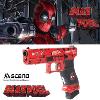 DEADPOOL (MARVEL COMICS) - PISTOLET GLOCK 17 OFFICIEL AVEC RETOUR DE CULASSE (LICENCE ASCEND / WE)