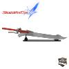 DEVIL MAY CRY 4 - REPLIQUE SABRE EPEE RED QUEEN SWORD OF NERO AVEC SUPPORT BOIS (REPRODUCTION ART REPLICAS)