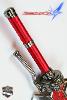 DEVIL MAY CRY 4 - REPLIQUE SABRE EPEE RED QUEEN SWORD OF NERO AVEC SUPPORT BOIS (REPRODUCTION ART REPLICAS)