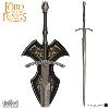 LOTR (LE SEIGNEUR DES ANNEAUX) - WITCH-KING, EPEE DU ROI SORCIER OFFICIELLE + SUPPORT BOIS (UNITED CUTLERY)