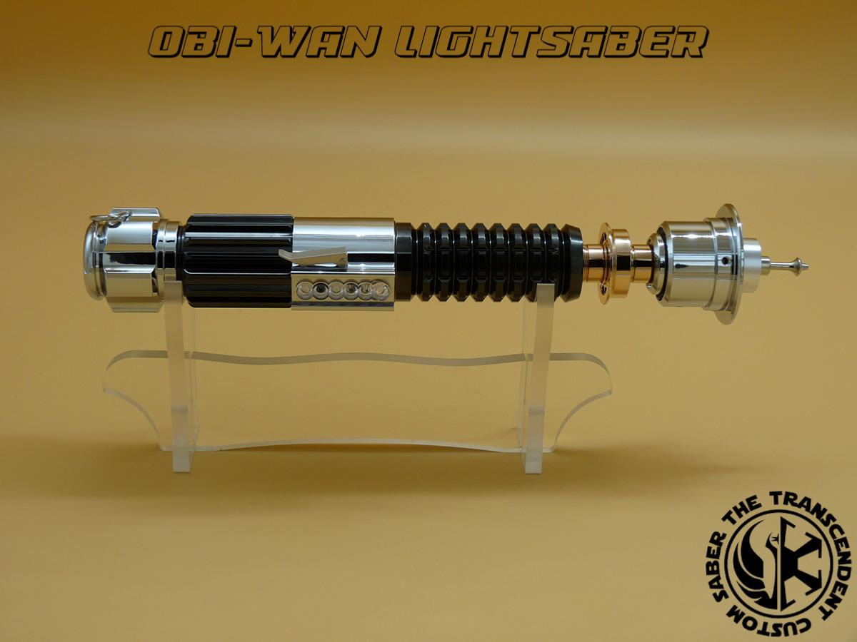 STAR WARS SABRE LASER OBIWAN KENOBI AVEC MALLETTE ALUMINIUM (PRACTICAL LAME AMOVIBLE