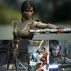 STAR WARS - SABRE LASER SATELE SHAN CUSTOM LIGHTSABER + LAME SUPPLÉMENTAIRE OFFERTE + SUPPORT CEINTURE OFFERT (LAME AMOVIBLE - PRACTICAL - FAIT MAIN AU USA PAR SABER FORGE)