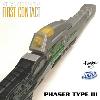 STAR TREK : FIRST CONTACT - PACK PHASER TYPE II & PHASER TYPE III OFFICIELS VERSION CUSTOM  AVEC FONCTION ELECTRONIQUE ET TIR DE CARTOUCHE PVC (ECHELLE 1/1 - NERF LMTD - HASBRO)