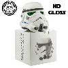 STAR WARS - STORMTROOPER CASQUE OFFICIEL HD GLOSS + SUPPORT DELUXE (ORIGINAL-STORMTROOPER NUMEROTE)