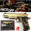 FACE/OFF (VOLTE FACE) - PISTOLET COLT 1911 RAVEN CUSTOM TOUT METAL GOLD 18K LIMITED EDITION (NUPROL AIRSOFT)