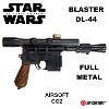 STAR WARS - HAN SOLO BLASTER LOURD DL-44 TOUT METAL LIMITED EDITION (VERSION AIRSOFT CO2 - AW CUSTOM)
